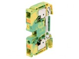 Conector Șine 10mm2 1 Piste 2 Borne Galben-Verde