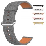 Curea piele, compatibila Apple Watch 9|8|7|6|5|4|3|2|1 Series, 49mm|45mm|44mm|42mm,Size S, Gri