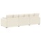 Canapea modulara cu perne, crem - 6