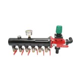 Distribuitor erbicidator metalic cu 6 cai si manometru cu glicerina 25 bar