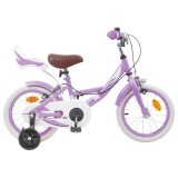 vidaXL Bicicletă pentru Copii 12 Inci pentru 2-4 ani Violet 42009453