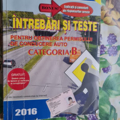 Codul rutier 2016 intrebari teste raspunsuri