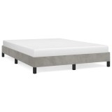 Cumpara ieftin Cadru de pat fara saltea, gri deschis, 140x200 cm, catifea