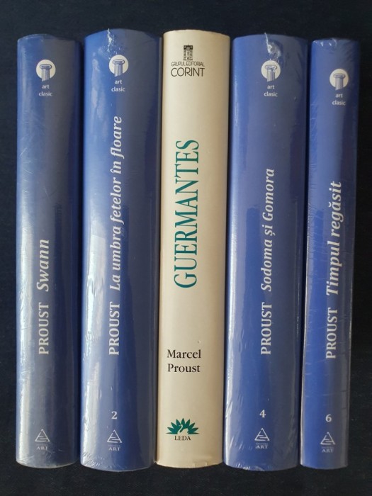 In cautarea timpului pierdut 1, 2, 3, 4, 6 &ndash; Marcel Proust (5 vol.)