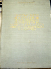 DOCUMENTAR ANALITIC STUDIUL ORDINELOR SI ELEMENTELOR DE ARHITECTURA CLASICA , R. BORDENACHE - H. STERN foto