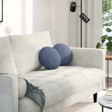 vidaXL Perne de Șezut 2 pcs albastru &Oslash; 30 cm Țesătură din corduroy 42014115