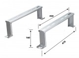Set suporti aer conditionat pentru pardoseala din otel, Oem