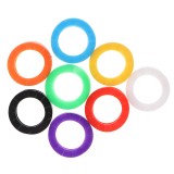 Set Inele pentru Chei, Zamo&reg;, pentru Organizare, Diametru 22mm, Elastice, Diverse Culori, 8 buc