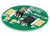 Protecție BMS Li-Ion 2,5A 3,6VDC &Oslash;18,5mm SMARTEC