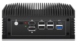 Industrial fanless miniPC AC8F-POE-N150, Intel Twin lake-N N150 3.6Ghz 4 Core, SSD: 256 GB NVMe, RAM: 8 GB, 4*LAN 1Gb, POE