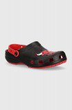 Crocs papuci Nba Chicago Bulls Classic Clog barbati, culoarea negru, 209441