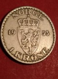 1 krone 1953 Norvegia, stare aUNC [poze]. Discount conform descriere [10 - 20 %. Vezi descrierea.].