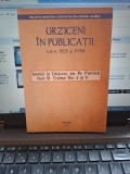 Urziceni &icirc;n publicații. &icirc;ntre 1921 și 1930 -