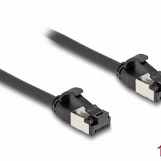 Cablu de retea RJ45 FTP Cat.8.1 flexibil 1m Negru, Delock 80183