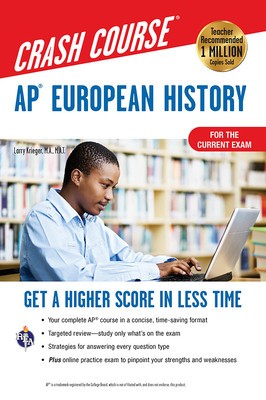 Ap(r) European History Crash Course, for the New 2020 Exam, Book + Online foto