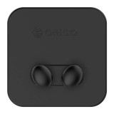 Suport cabluri Orico WT2 negru silicon banda adeziva aplicata 1 locas cablu 60x60x23mm 2 suporti