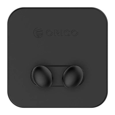 Suport cabluri Orico WT2 negru silicon banda adeziva aplicata 1 locas cablu 60x60x23mm 2 suporti foto
