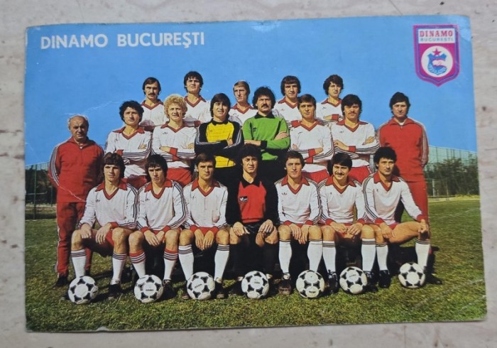 Carte postala echipa Dinamo Bucuresti