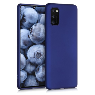 Husa pentru Samsung Galaxy A41, Silicon, Albastru, 52254.64 foto