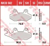 Set placute frana fata-spate TRW MCB582SI