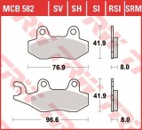 Set placute frana fata-spate TRW MCB582SI