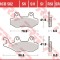 Set placute frana fata-spate TRW MCB582SI