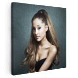 Tablou Ariana Grande cantareata 2130 Tablou canvas pe panza CU RAMA 100x100 cm