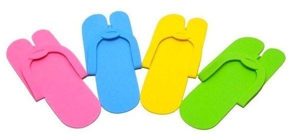 Papuci EVA Unica Folosinta &ndash; Set 12 Perechi Colorate