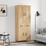 Cumpara ieftin Dulap &icirc;nalt, stejar sonoma, 69,5x34x180 cm, lemn compozit