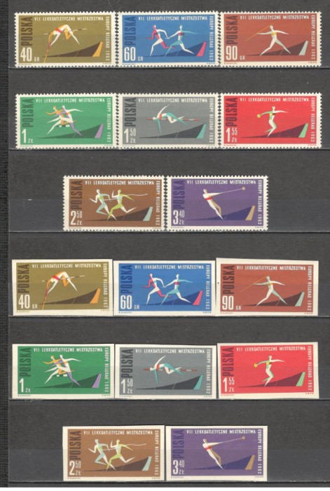 Polonia.1962 C.E. de atletism MP.48