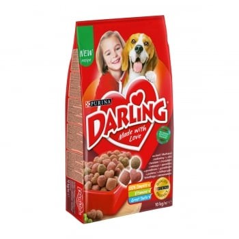 Darling Hrana Uscata Pentru Caini cu Vita, Pui, Legume 10 kg foto