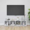 Comode TV, 4 buc., alb, 37x35x37 cm, PAL