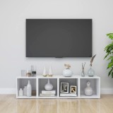 Comode TV, 4 buc., alb, 37x35x37 cm, PAL