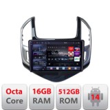 Navigatie Chevrolet Cruze 2013- Edotec Kit-1267 8 core QLED 2K 16+512 360 Android Waze USB Navigatie Internet Youtube Radio CarStore Technology