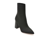 Botine elegante ALDO negre, PLUMTREE 001, din material textil