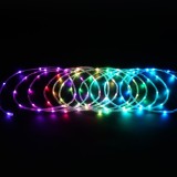 Instalatie brad Craciun, smart, Hoff Magic Rope, 100 LED-uri RGB, 10 m, aplicatie Magic Lantern, control digital al culorilor, i