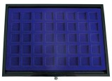Sertar lemn inaltime 12 mm Black Lacquer pentru 40 monede de 30 mm