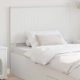 VidaXL Tăblie cap cu headboard Alb 100 cm Lemn compozit 887791