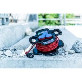 Prelungitor cu tambur pentru exterior Brennenstuhl X-Gum, 3 prize cu capac, protectie supraincalzire, IP44, cacblu AT-N05V3V3-F 3G1.5, 10m