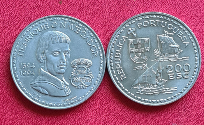 Portugalia 200 escudos 1994 Henrique Navegador