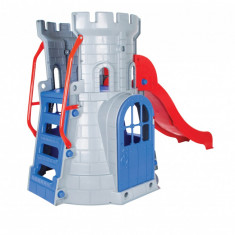 Spatiu de joaca cu tobogan Pilsan Castle Slide Blue