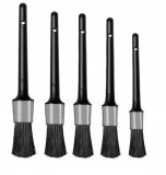 Set 5 Pensule Curățare Locuri Greu Accesibile, Sintetic/Plastic, Negru