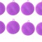 Set 8 perii pentru vase, diametru 10 cm, silicon, violet