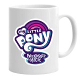 Cana alba personalizata my little pony, INOVATIX&reg;. 330 ml