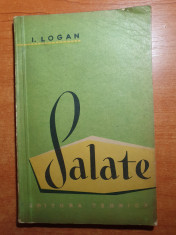 &amp;quot; salate &amp;quot; - cartea cuprinde 166 de retete pentru prepararea salatelor - 1962 foto
