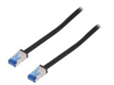 Patch Cord S/FTP Cat 6a Negru 40m 26AWG