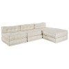 VidaXL Canapea modulară Manual 4 pcs Crem 70 x 70 x 56 cm țesătură 3315064