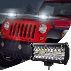 Proiector LED 120W offroad, 40 LED-uri EPISTAR, unghi 60 grade, aluminiu foto