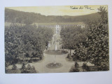 Rara! Carte postala Sărata Monteoru(Buzău)-Parcul,circulata 1912, Buzau, Printata