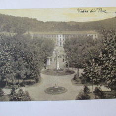 Rara! Carte postala Sărata Monteoru(Buzău)-Parcul,circulata 1912